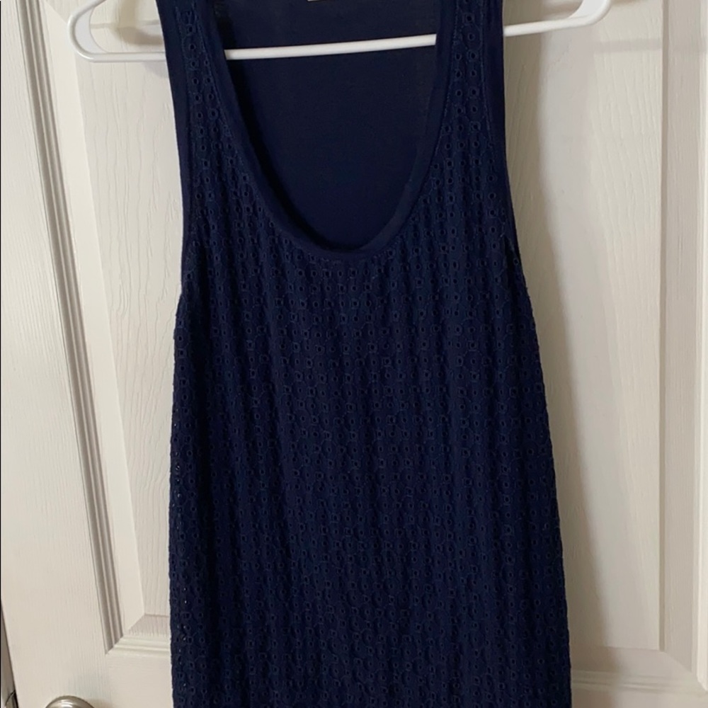 J. Crew Navy Tank